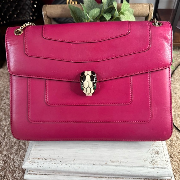 Bulgari Leather Shoulder Bag